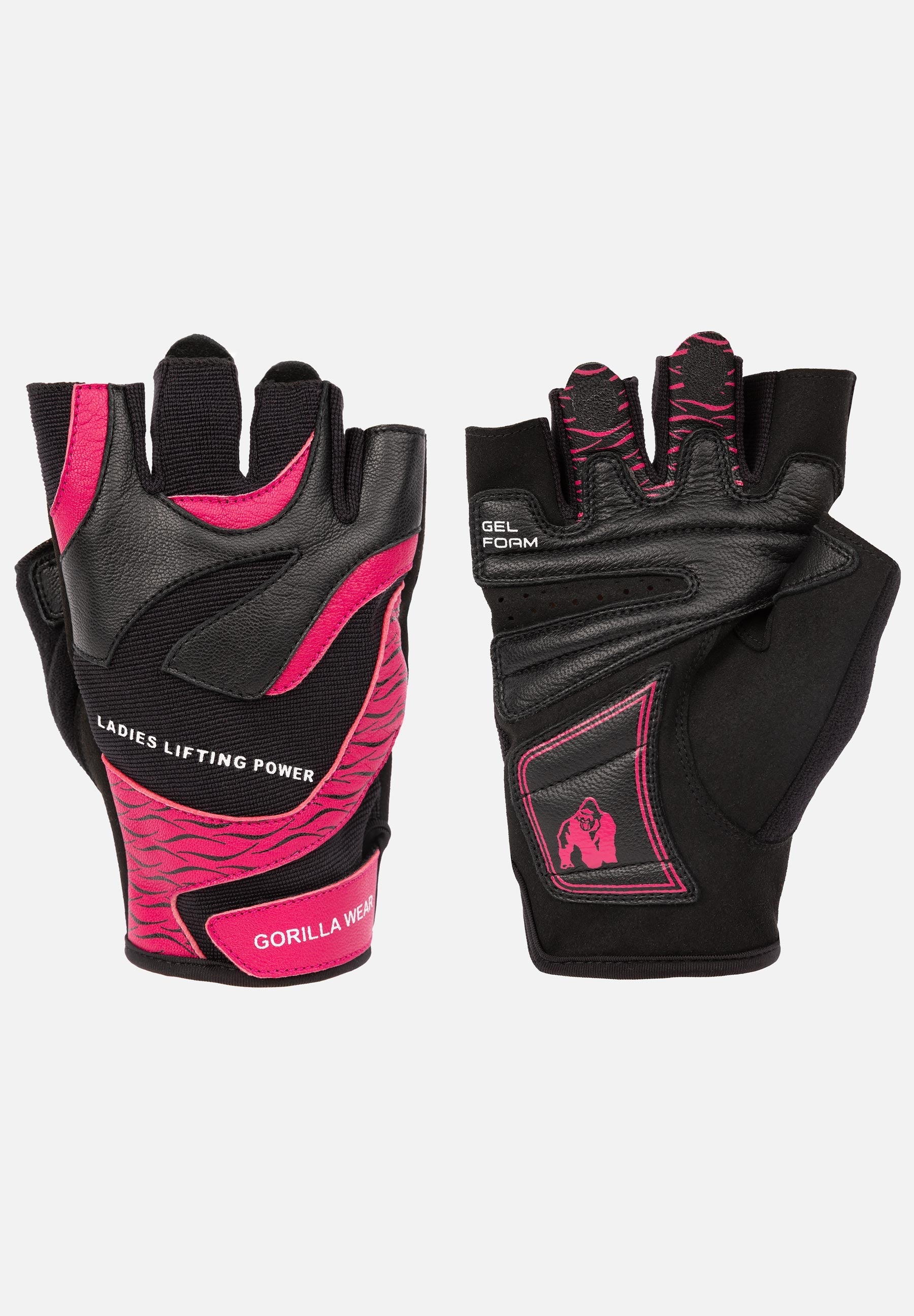 Gorilla Wear Gants de Fitness Femme 2.0 - Noir/Rose