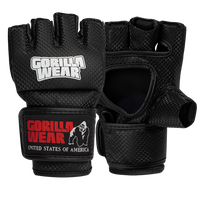 Gorilla Wear Manton MMA Gloves (With Thumb) - Noir/Blanc