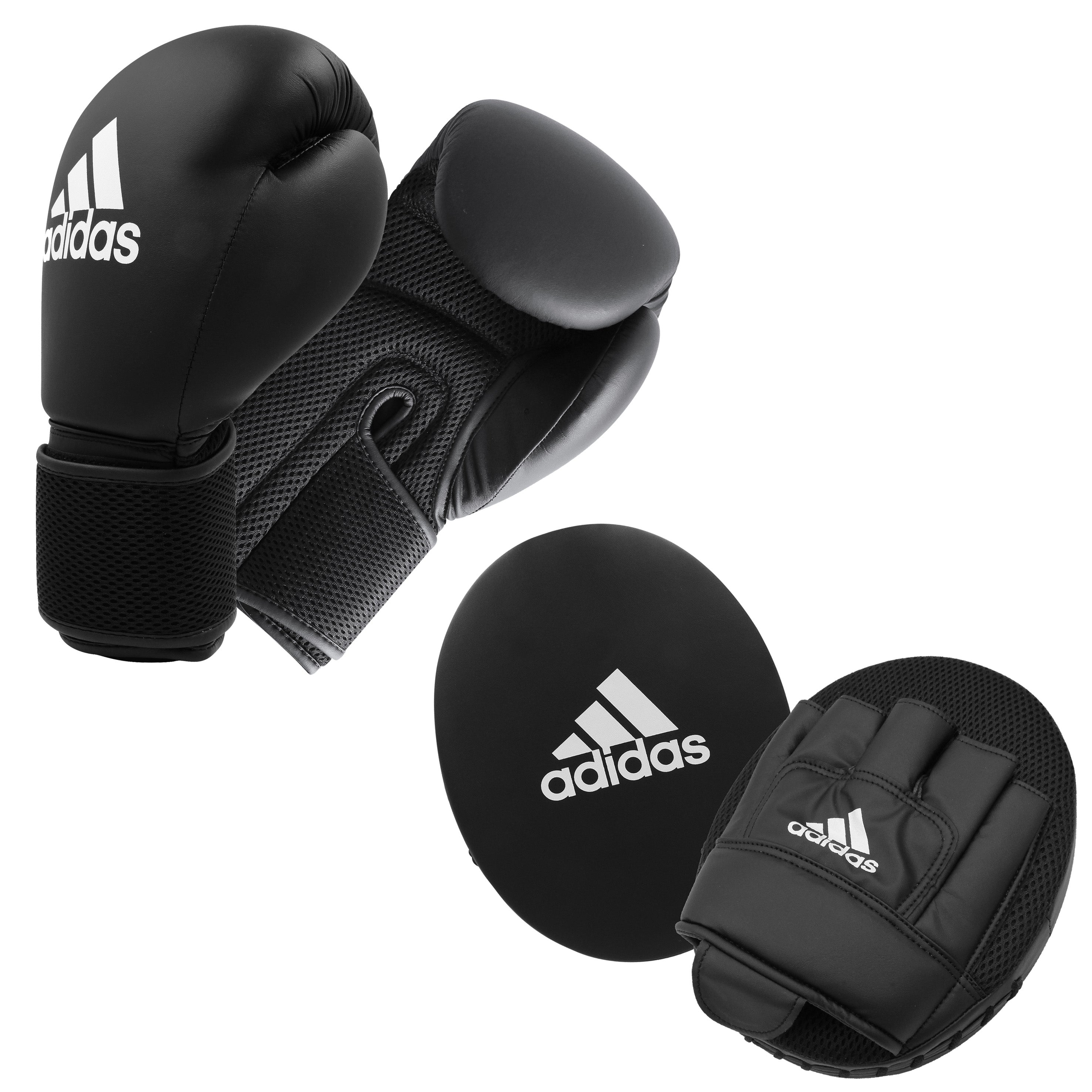 Adidas Kit de Boxe Adultes 2 - Noir/Blanc - 14 oz