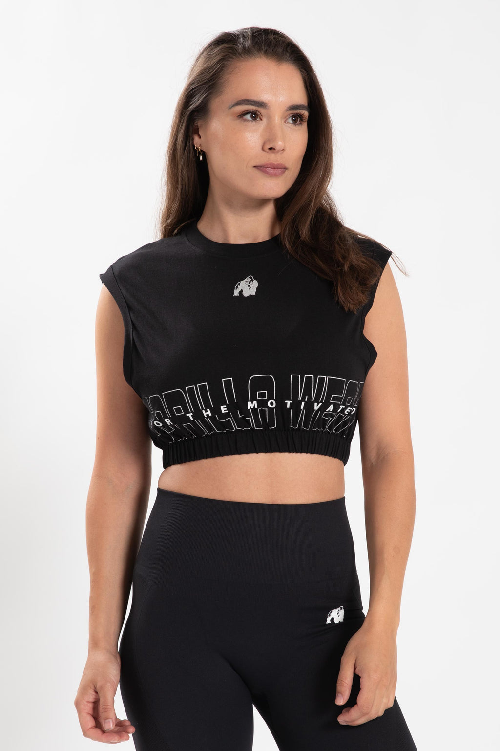 Gorilla Wear Albion Oversized Crop Top - Noir