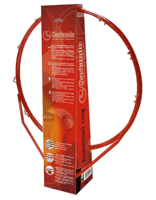 Garlando Anneau de basket-ball 45 cm - Avec kit de montage et filet