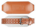 Gorilla Wear 6 Inch Padded Leather Lifting Belt - Marron