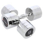 HMS Haltères Chromées - Set de 2 x 9 kg