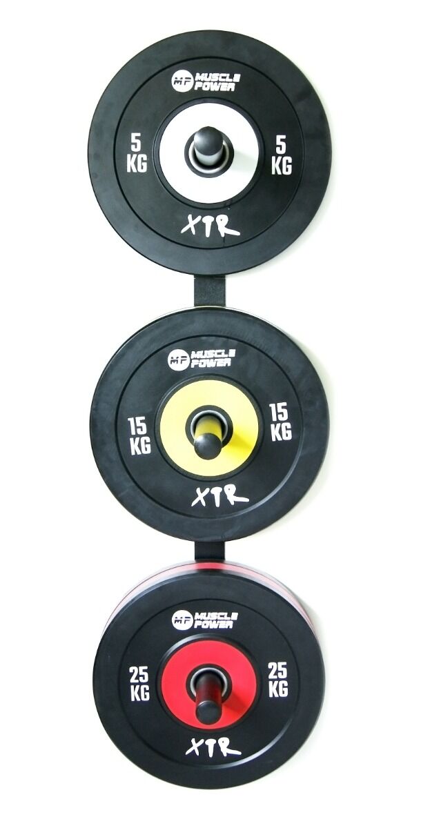 Muscle Power Support mural pour Disques d'haltères - 3 Broches