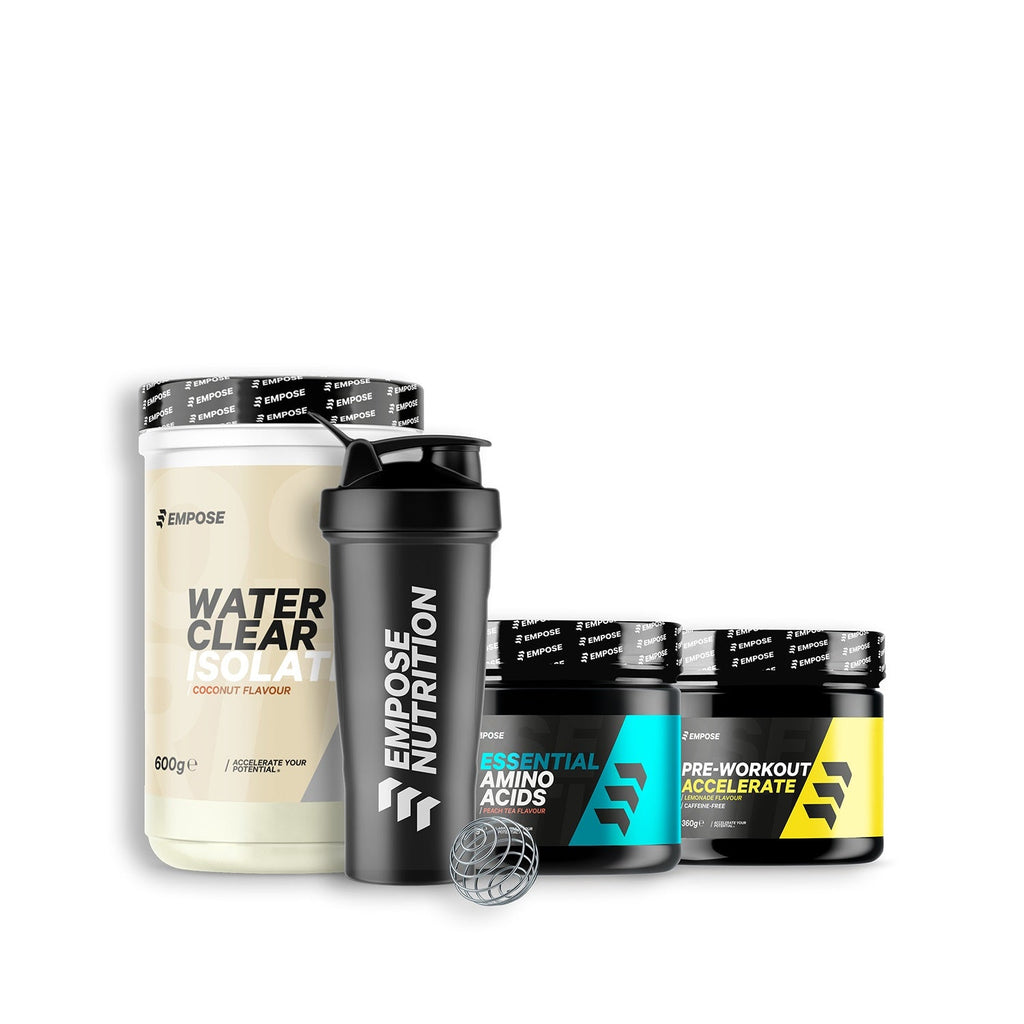 Empose Nutrition Starter Pack - Water Clear Peach Tea - Cherry - Tropical Caffeine Free