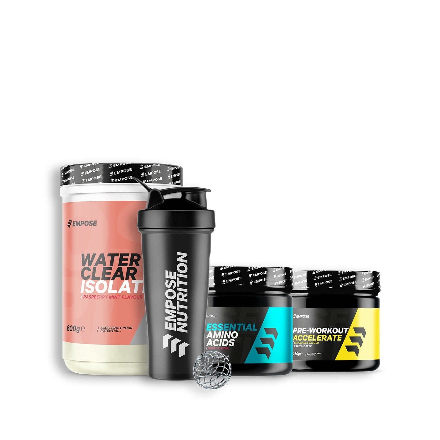Empose Nutrition Starter Pack - Raspberry - Cherry - Tropical Caffeine Free