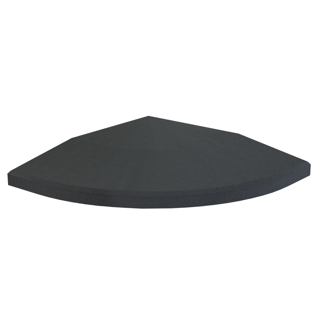 Flow Fitness Profil d'angle dalle en caoutchouc - 20 x 20 x 2 cm - Tweedekans