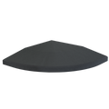 Flow Fitness Profil d'angle dalle en caoutchouc - 20 x 20 x 2 cm - Tweedekans