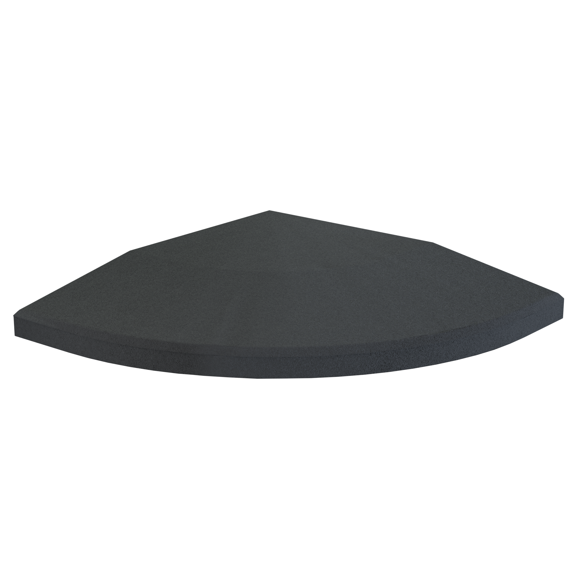 Flow Fitness Profil d'angle dalle en caoutchouc - 20 x 20 x 2 cm - Tweedekans
