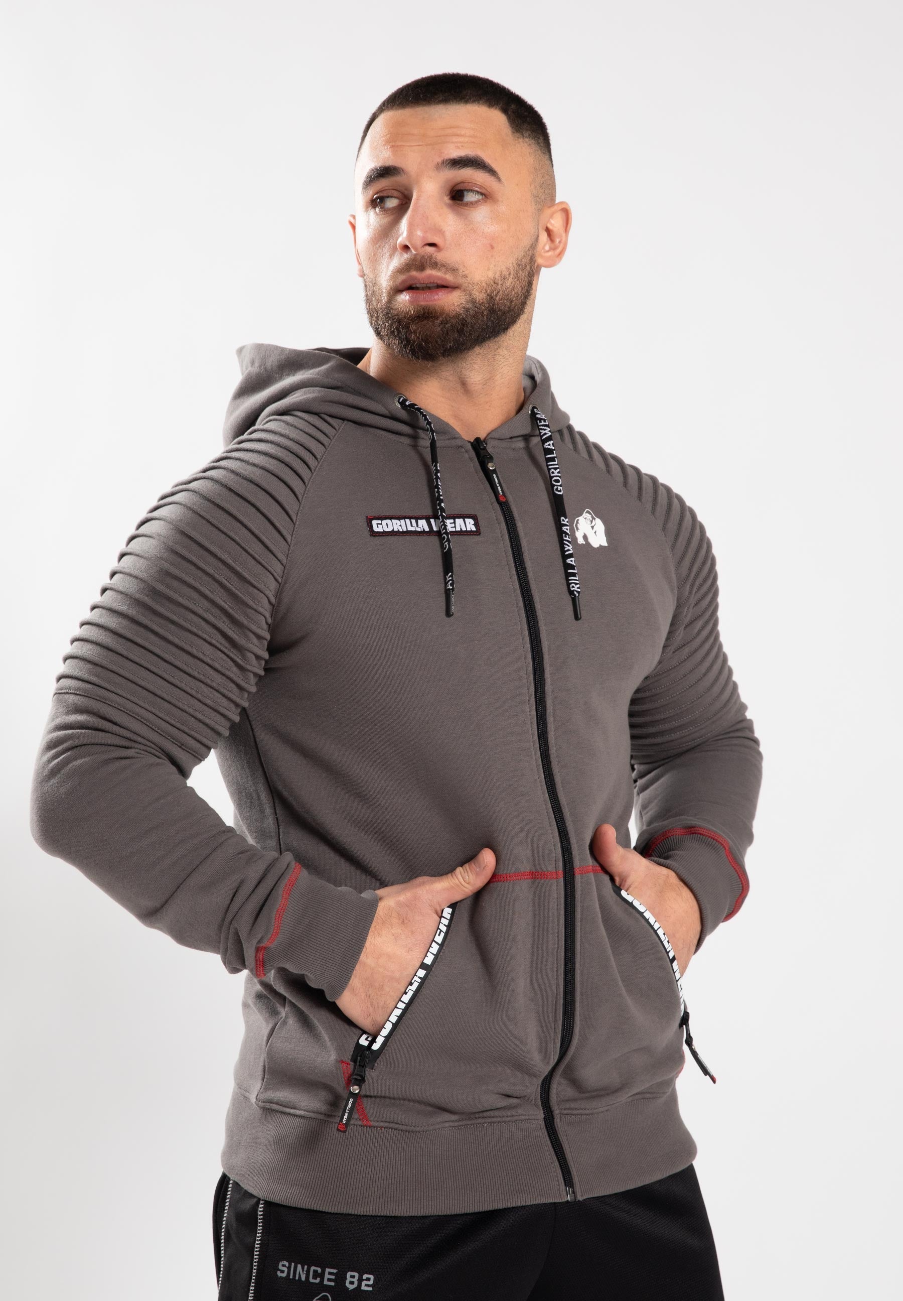 Gorilla Wear Georgia Zipped Hoodie - Gris
