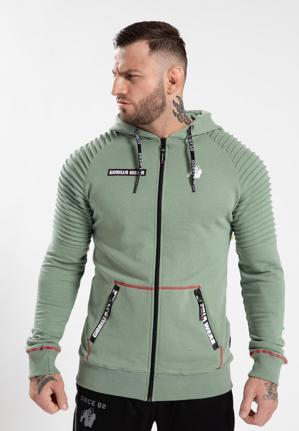 Gorilla Wear Georgia Zipped Hoodie - Vert