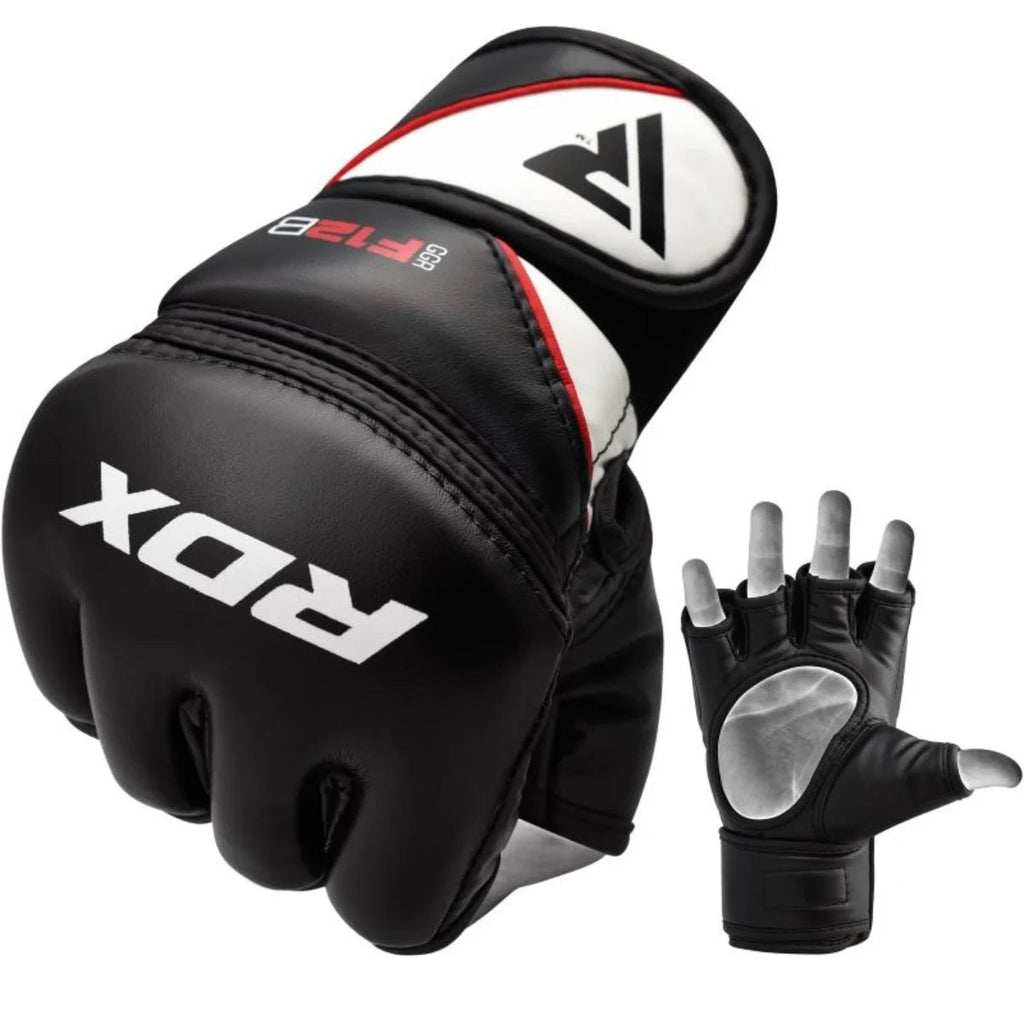 RDX Sports GGRF-12 Gants de Grappling - Gants MMA - Noir