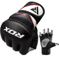 RDX Sports GGRF-12 Gants de Grappling - Gants MMA - Noir