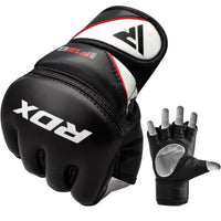 RDX Sports GGRF-12 Gants de Grappling - Gants MMA - Noir