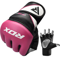 RDX Sports GGRF-12 Gants de Grappling - Gants MMA - Rose