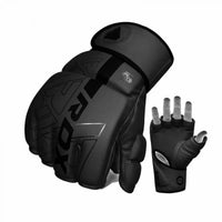 RDX Sports F6 Kara MMA Grappling Gloves - Zwart
