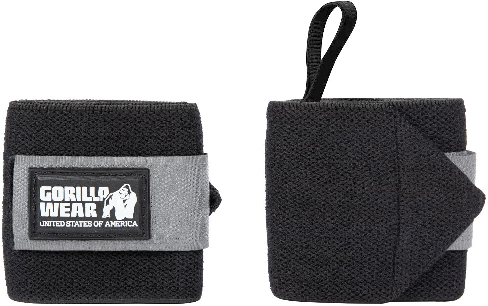 Gorilla Wear Wrist Wraps BASIC - Noir/Gris