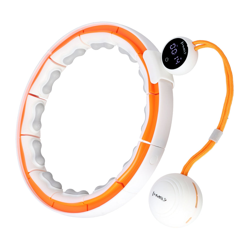 HMS Cerceau de Fitness - Aimants, Poids & Compteur - Blanc/Orange