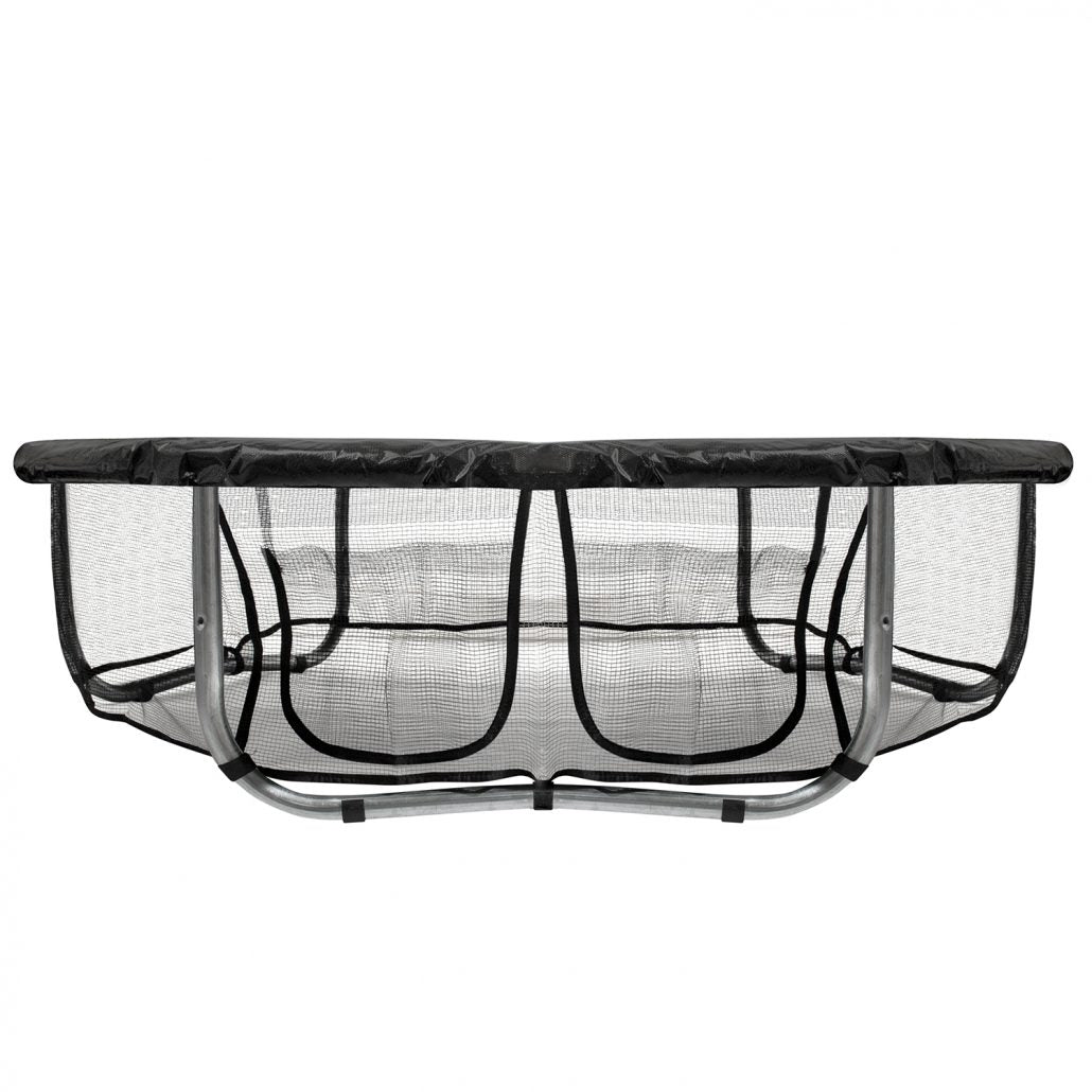 VirtuFit Jupe de Trampoline avec Compartiment de Rangement - Filet de Sécurité - 244 x 366 cm - Tweedekans