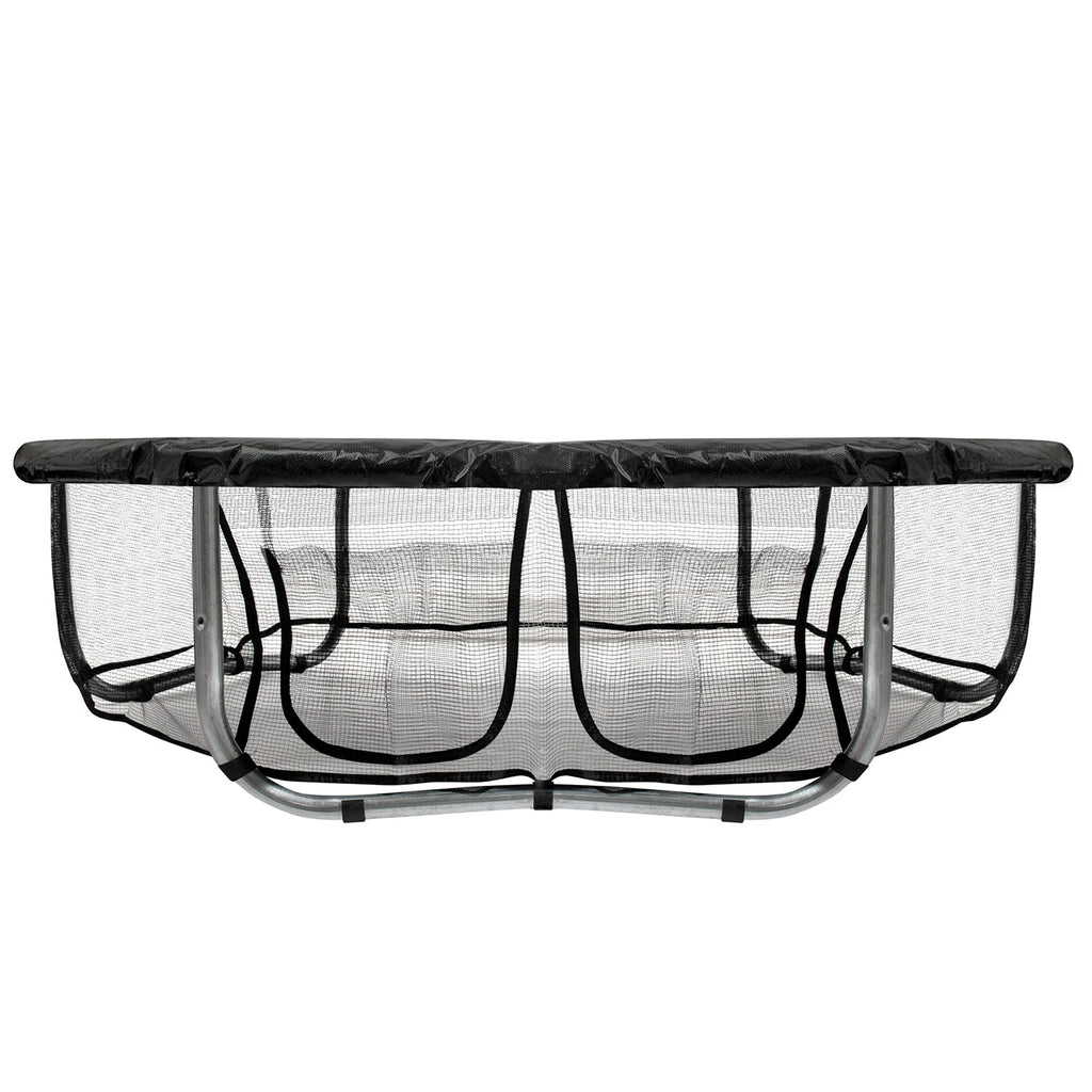 VirtuFit Jupe de Trampoline avec Compartiment de Rangement - Filet de Sécurité - 251 cm - Tweedekans