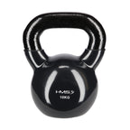 HMS Kettlebell - Caoutchouc/Vinyle - 10 kg - Noir