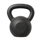 HMS Kettlebell - Caoutchouc - 24 kg - Noir