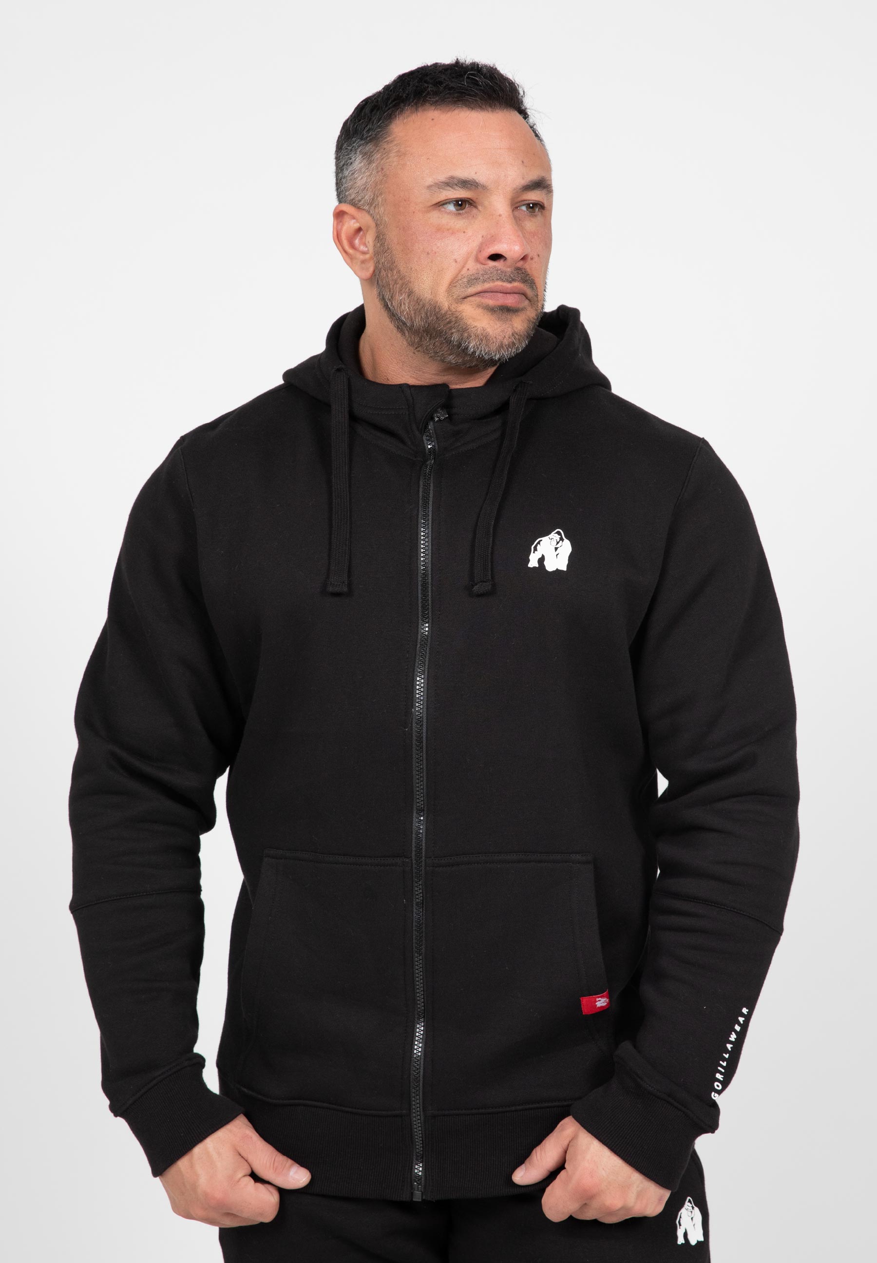 Gorilla Wear Leon Sweat &agrave; capuche zipp&eacute; - Noir