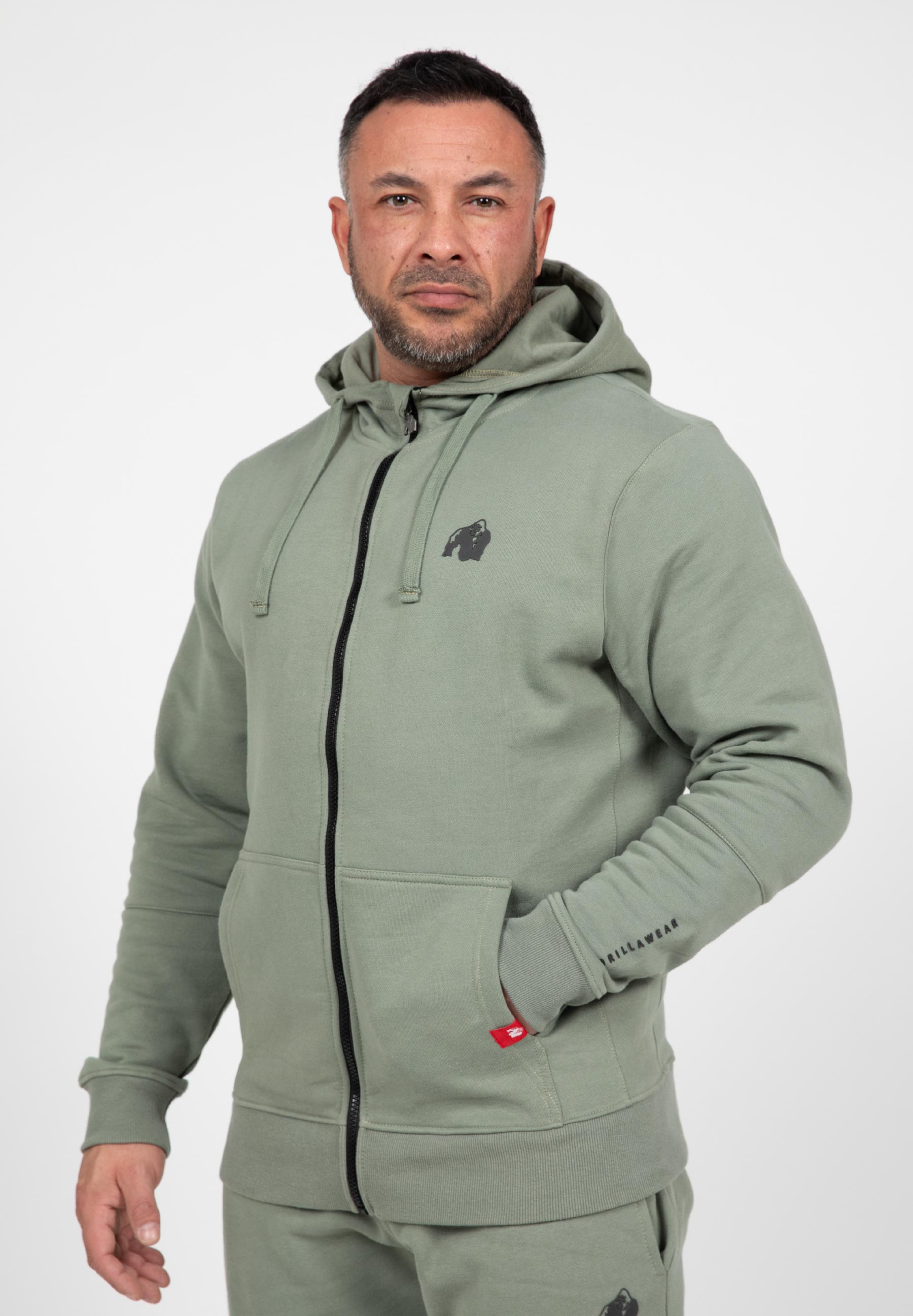 Gorilla Wear Leon Sweat &agrave; capuche zipp&eacute; - Vert