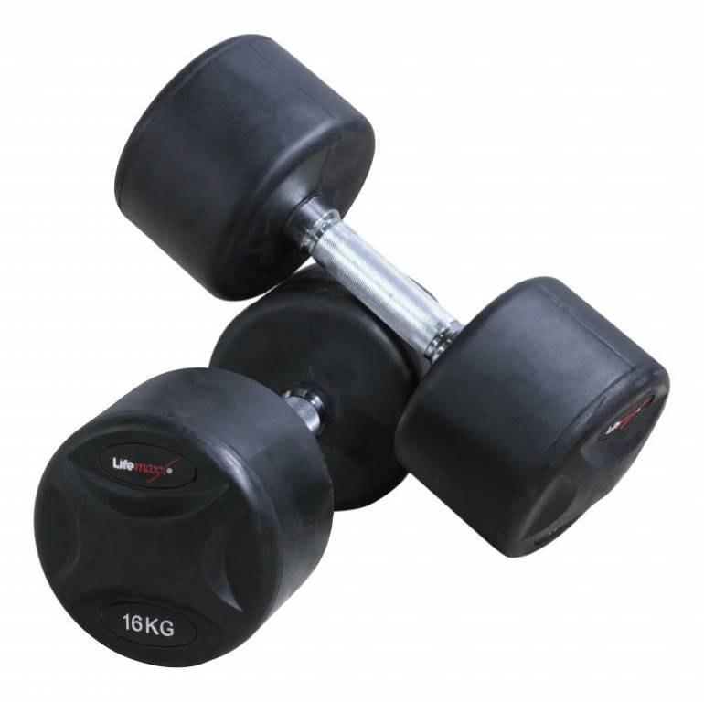 Lifemaxx Vaste Ronde Dumbbell Set 2 x 2 kg
