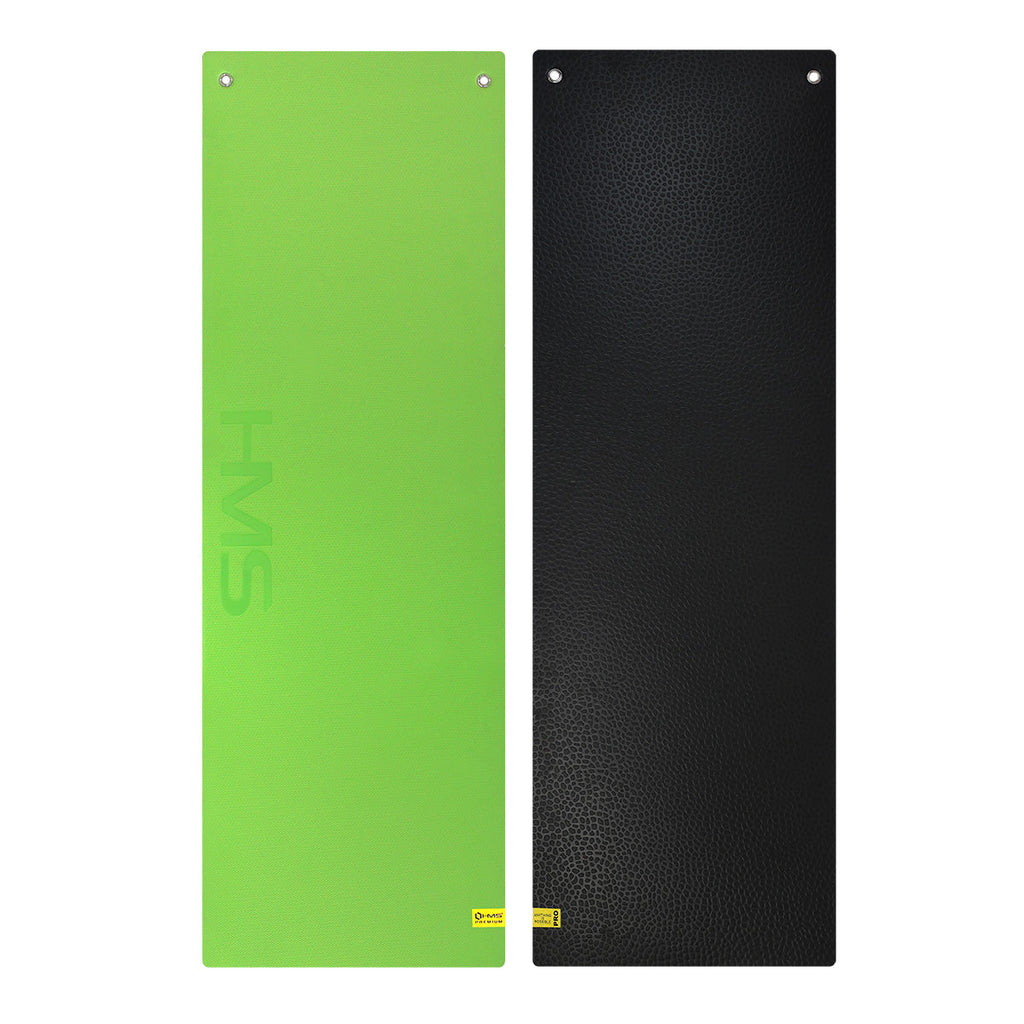HMS Tapis de Fitness - Vert/Noir - 15 mm