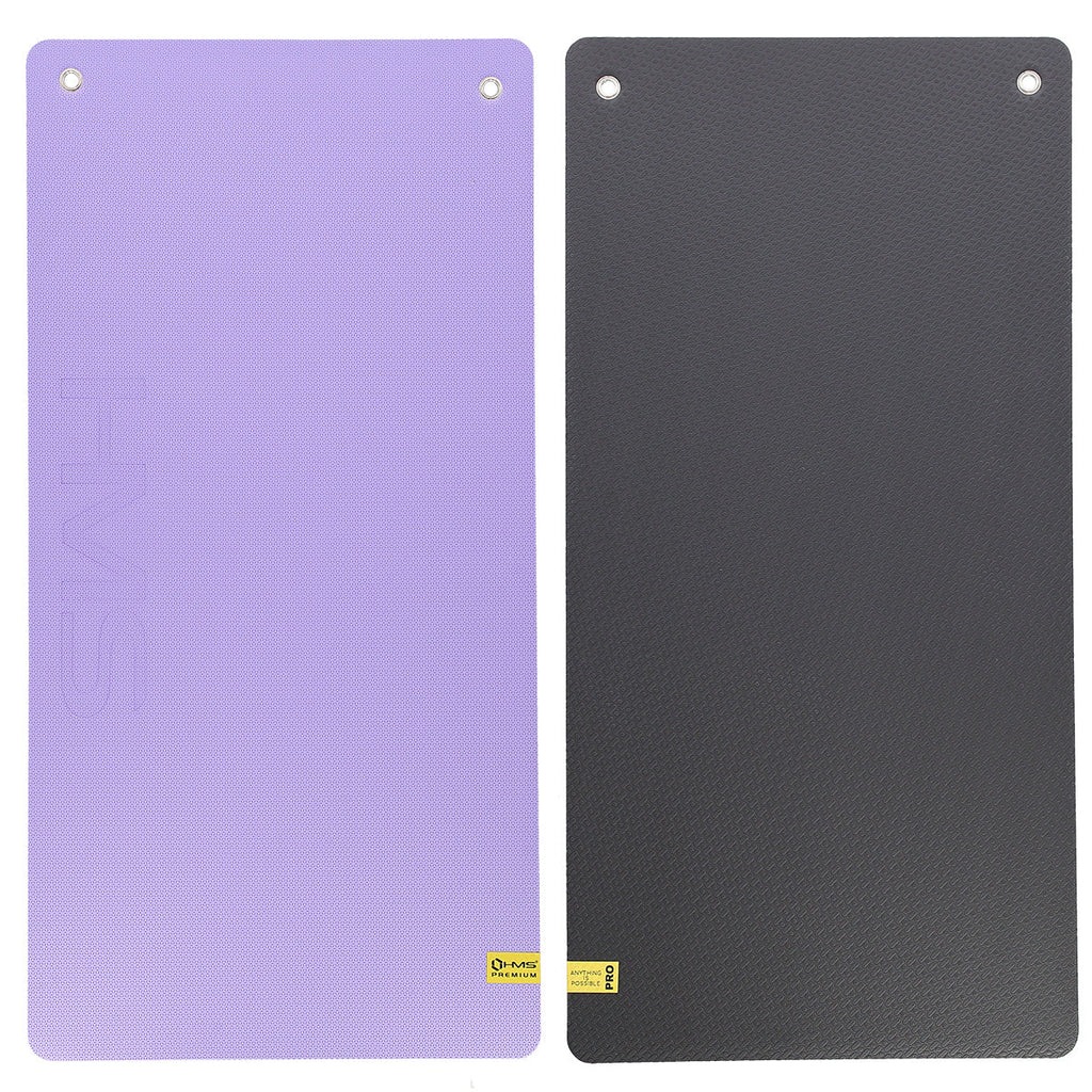 HMS Tapis de Fitness - Lilas/Noir - 15 mm