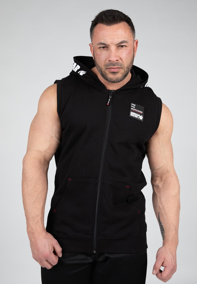 Gorilla Wear Sweat à capuche zippé Milwaukee S/L - Noir
