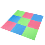 One FitnessTapis de Puzzle - Lot de 9 - 10 mm - Multi