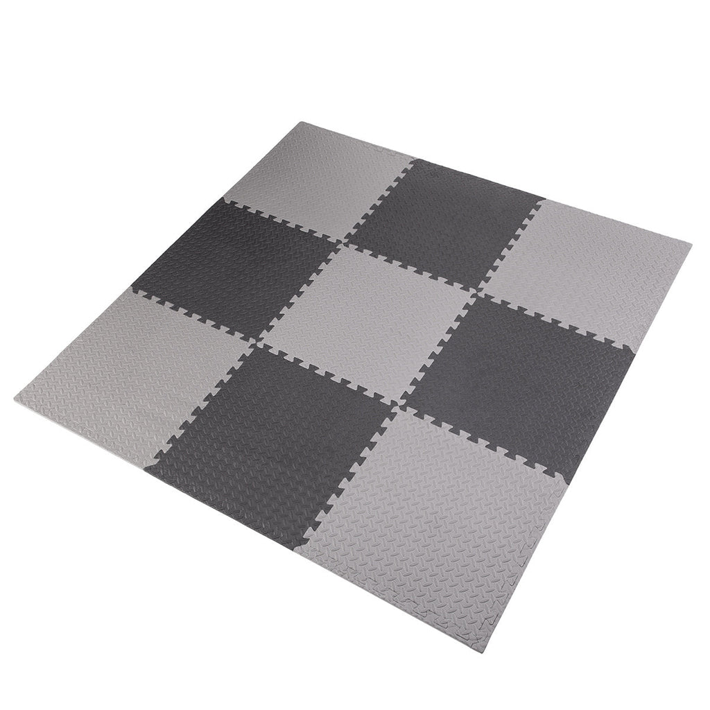 HMS Tapis Puzzle - Set de 9 - 12 mm - Gris clair