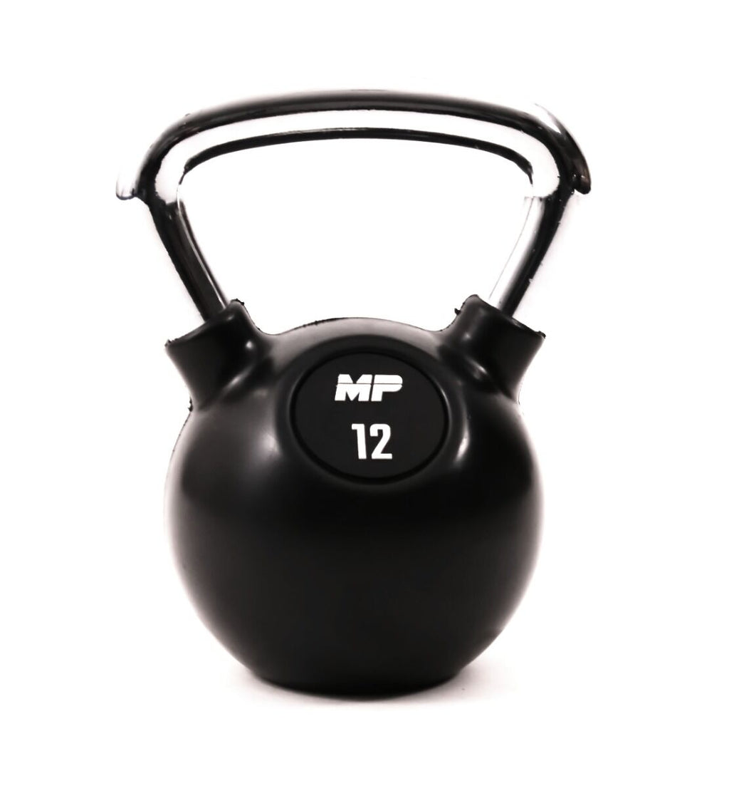 Muscle Power Rubber Kettlebell - Noir - 12 kg