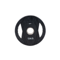 Muscle Power Olympische Halterschijf met Handgrepen - Rubber - 5 kg