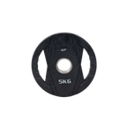 Muscle Power Olympische Halterschijf met Handgrepen - Rubber - 5 kg