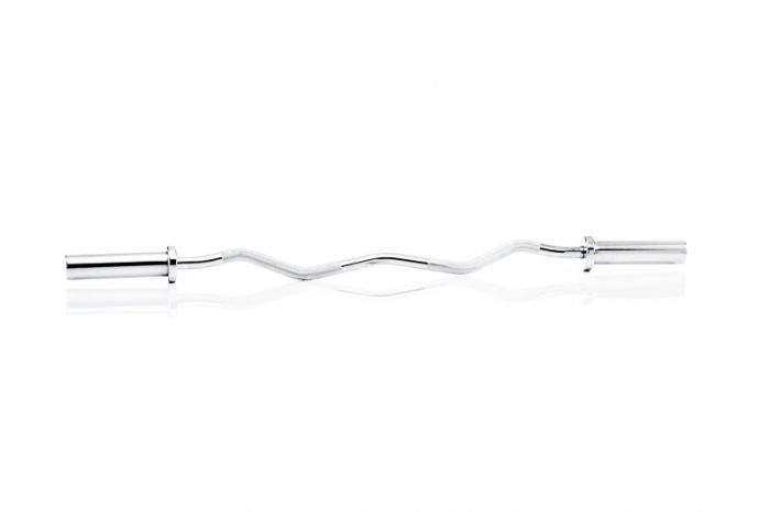 Muscle Power Barre de curl EZ basic - Chrome - 50 mm