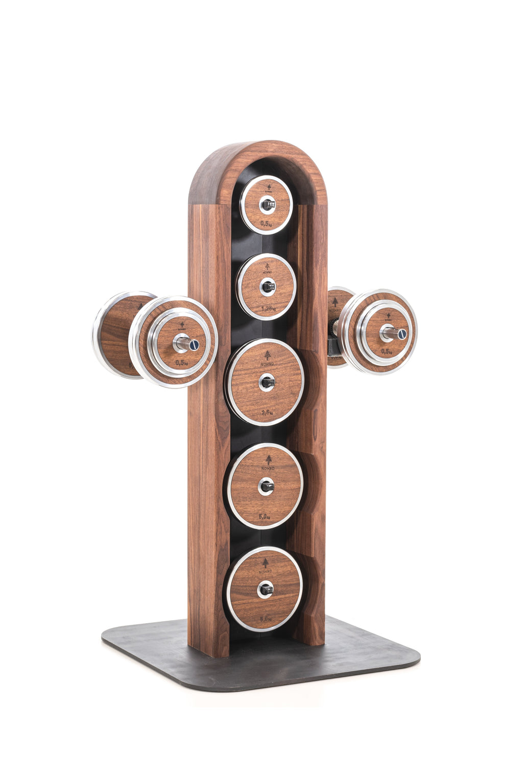 Nohrd Weight Plate Tower - Système de stockage avec poids - Cerisier