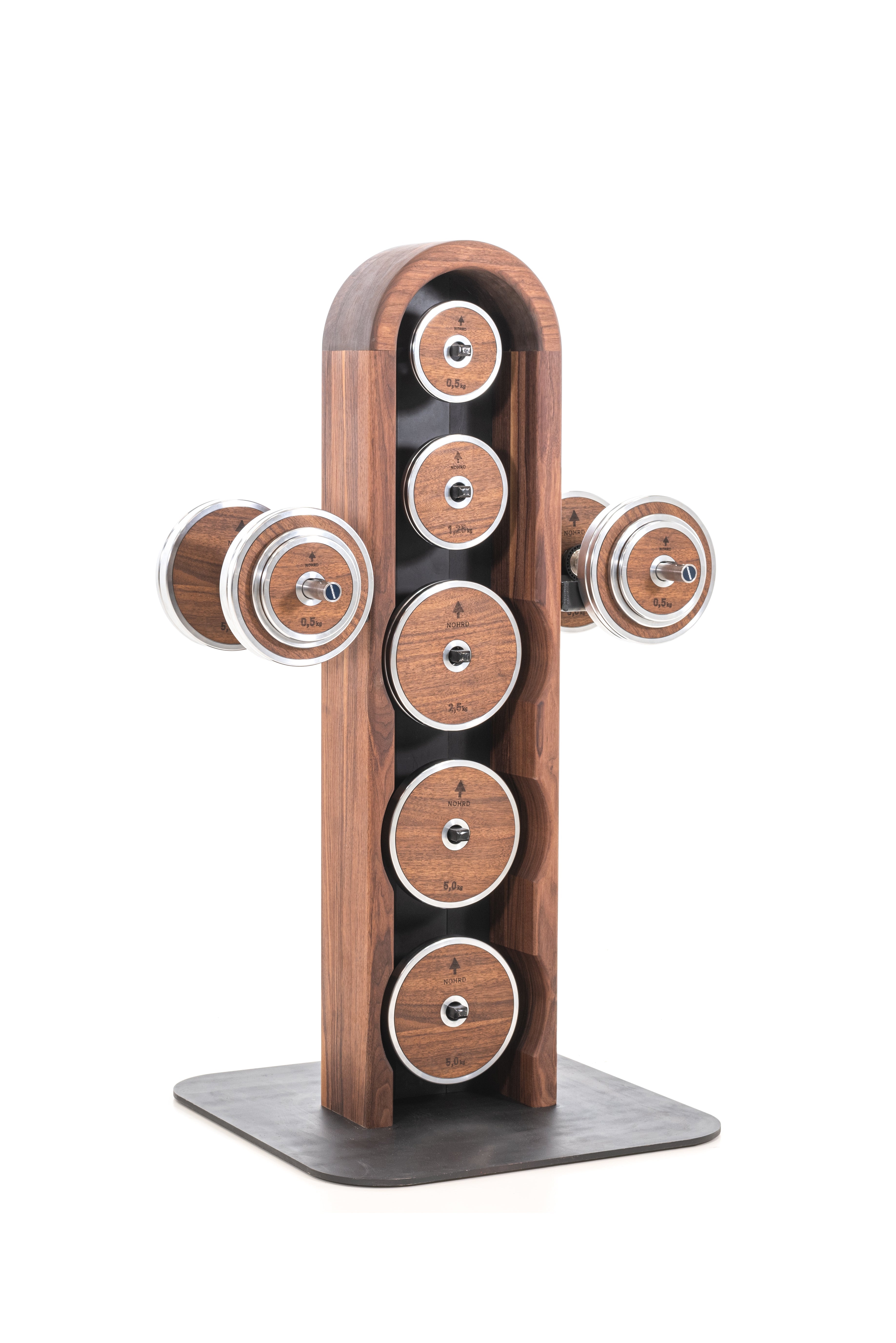 Nohrd Weight Plate Tower - Système de stockage avec poids - Chêne