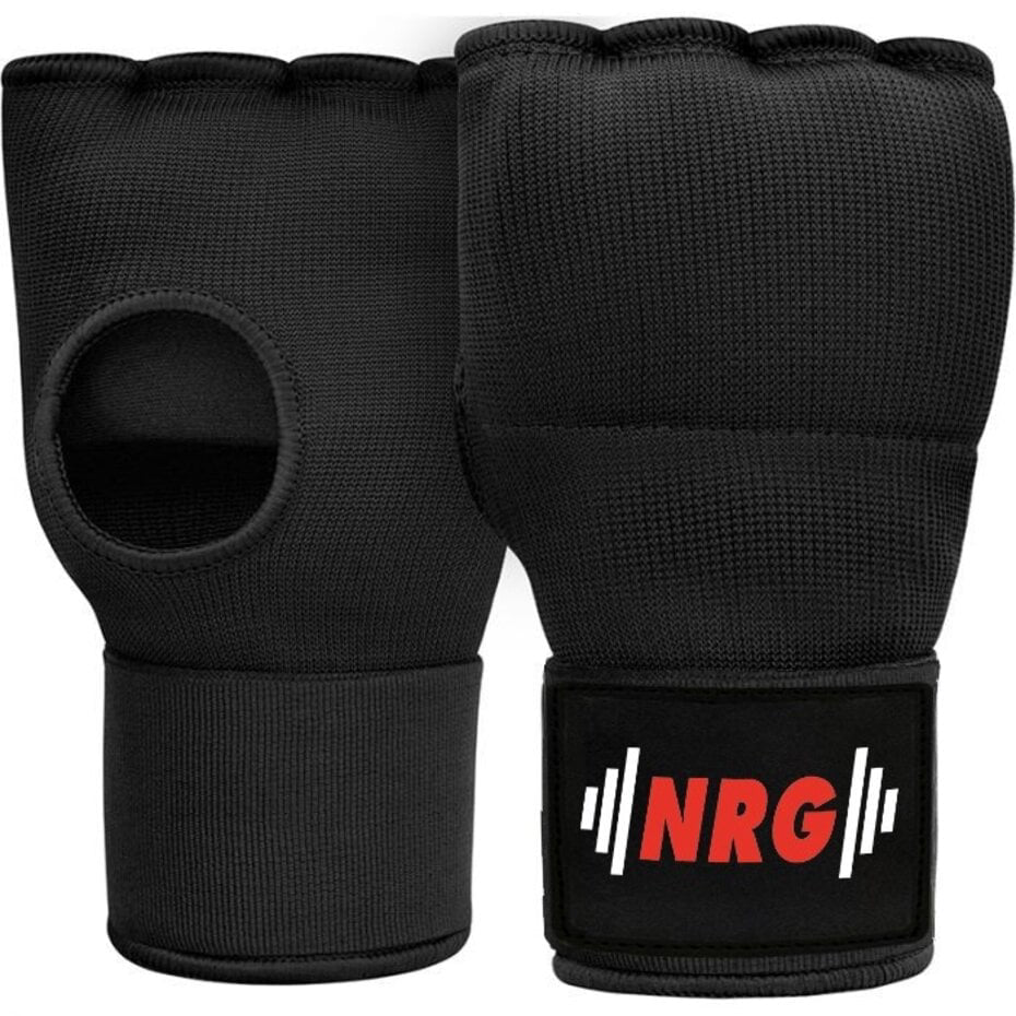 NRG Fitness Sous-Gants Gel avec Bandage - Noir