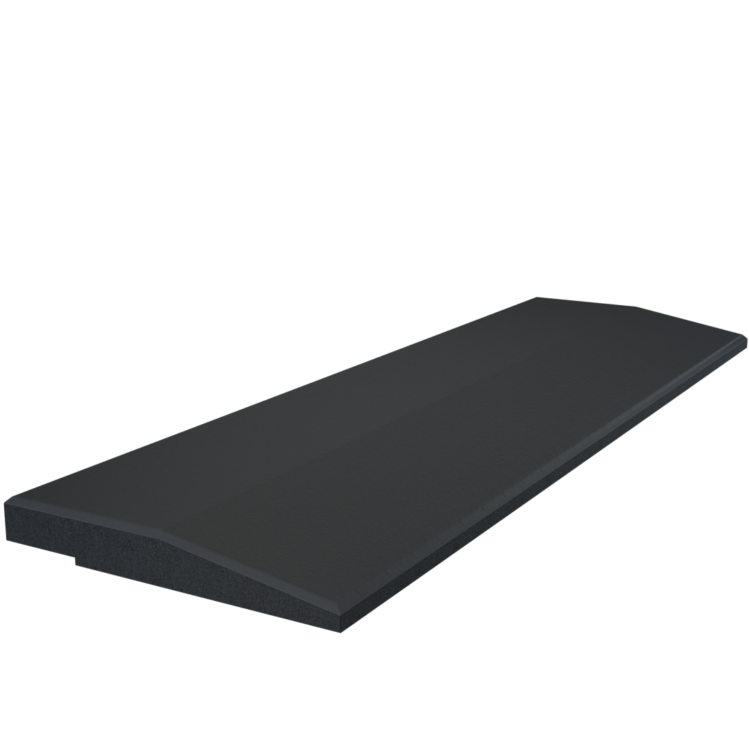 Flow Fitness Drainage Profil dalle en caoutchouc avec couche SBR imperméable - 50 x 15 cm - Tweedekans