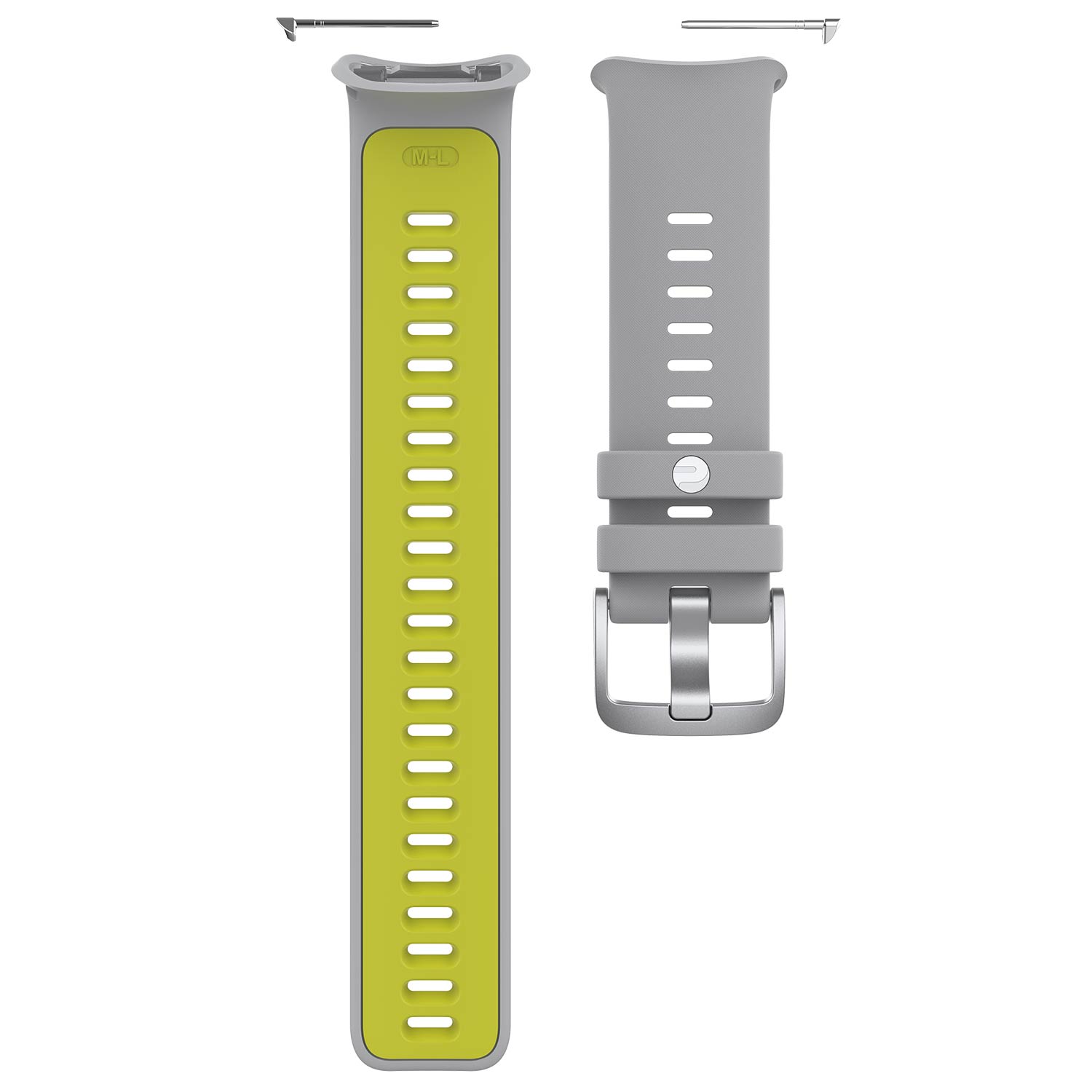 Polar Vantage V2 Verwisselbare Silliconen Polsband - Grijs / Lime
