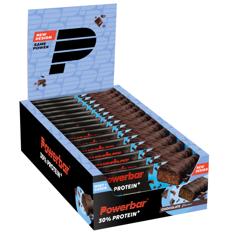 Powerbar 30% Protein+ Bar - 15 x 55 gr - Chocolate