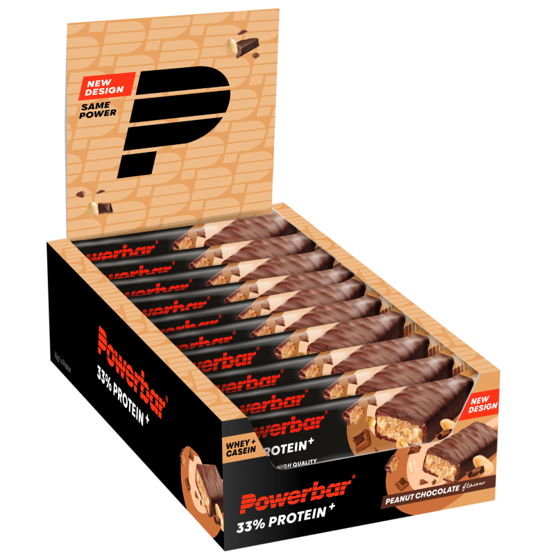 Powerbar 33% Protein+ Bar - 10 x 90 gr - Peanut Chocolate