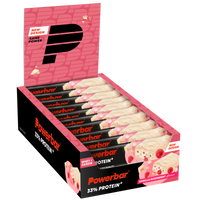 Powerbar 33% Protein+ Bar - 10 x 90 gr - Vanilla Raspberry