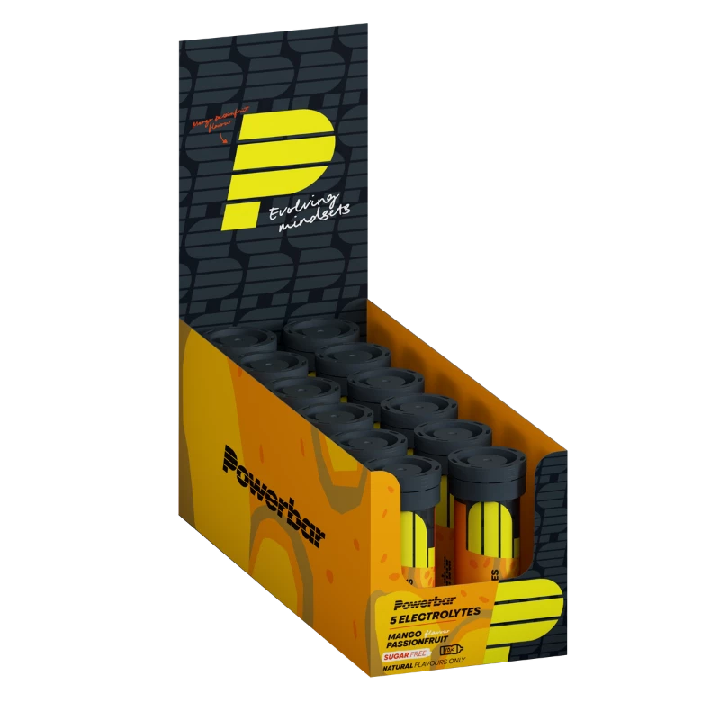 Powerbar Electrolyte Tabs - 12 x 10 Comprimés - Mangue Fruit de la passion