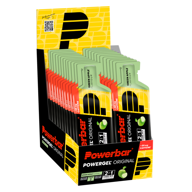 Powerbar Powergel Original Caféine - 24 x 41 gr - Pomme Verte