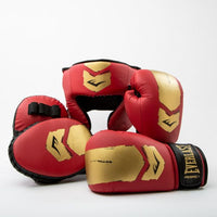 Everlast Prospect 2 Kit De Boxe - Gants De Boxe, Coussinets Et Protecteur De Tête - Rouge/Dorë