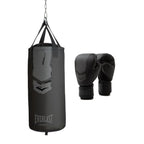 Everlast Prospect 2 Kit De Sac Lourd - Sac De Boxe & Gants De Boxe - Noir/Gris